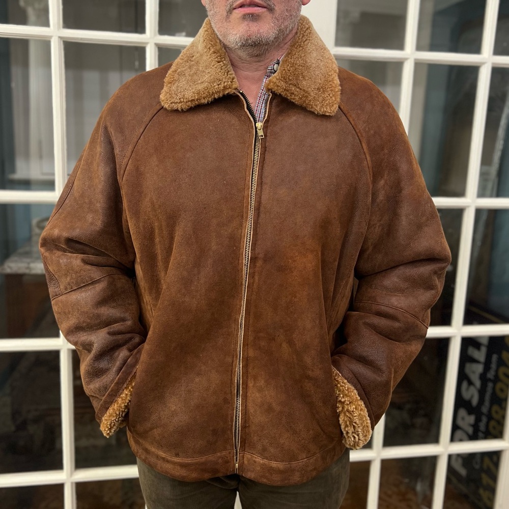 Aston New York 100% Genuine Shearling Leather Jacket